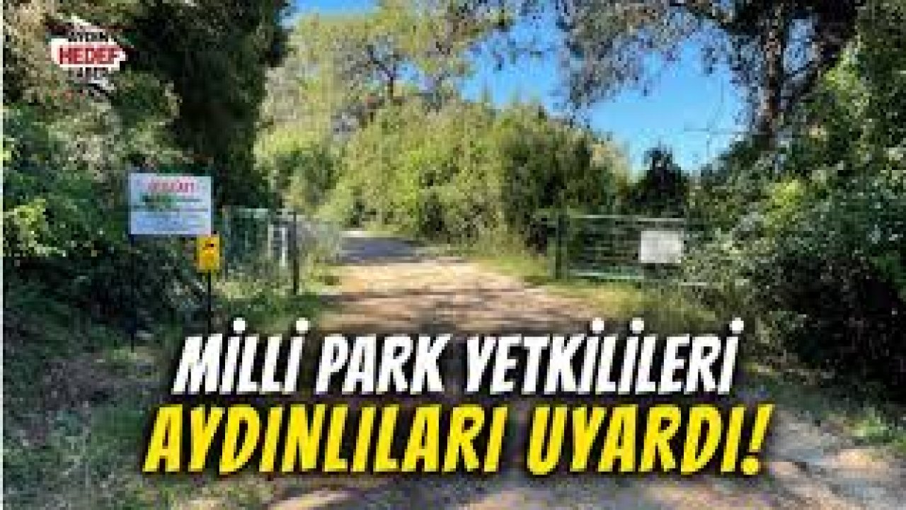 Aydın’daki milli parkta gelişigüzel gezinti sorun oldu
