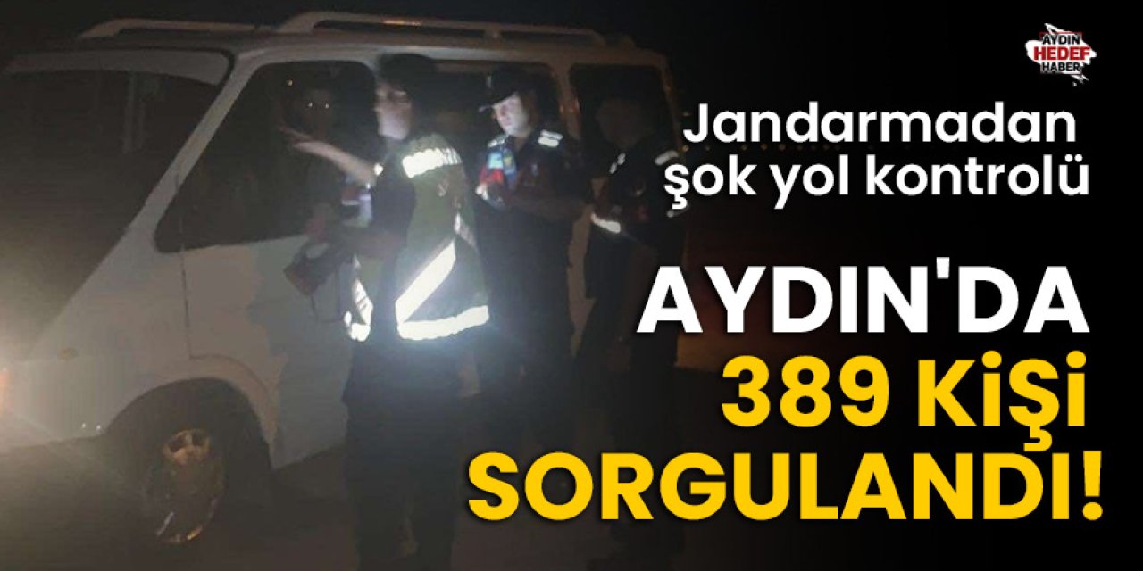 Aydın'da 389 kişi sorgulandı!
