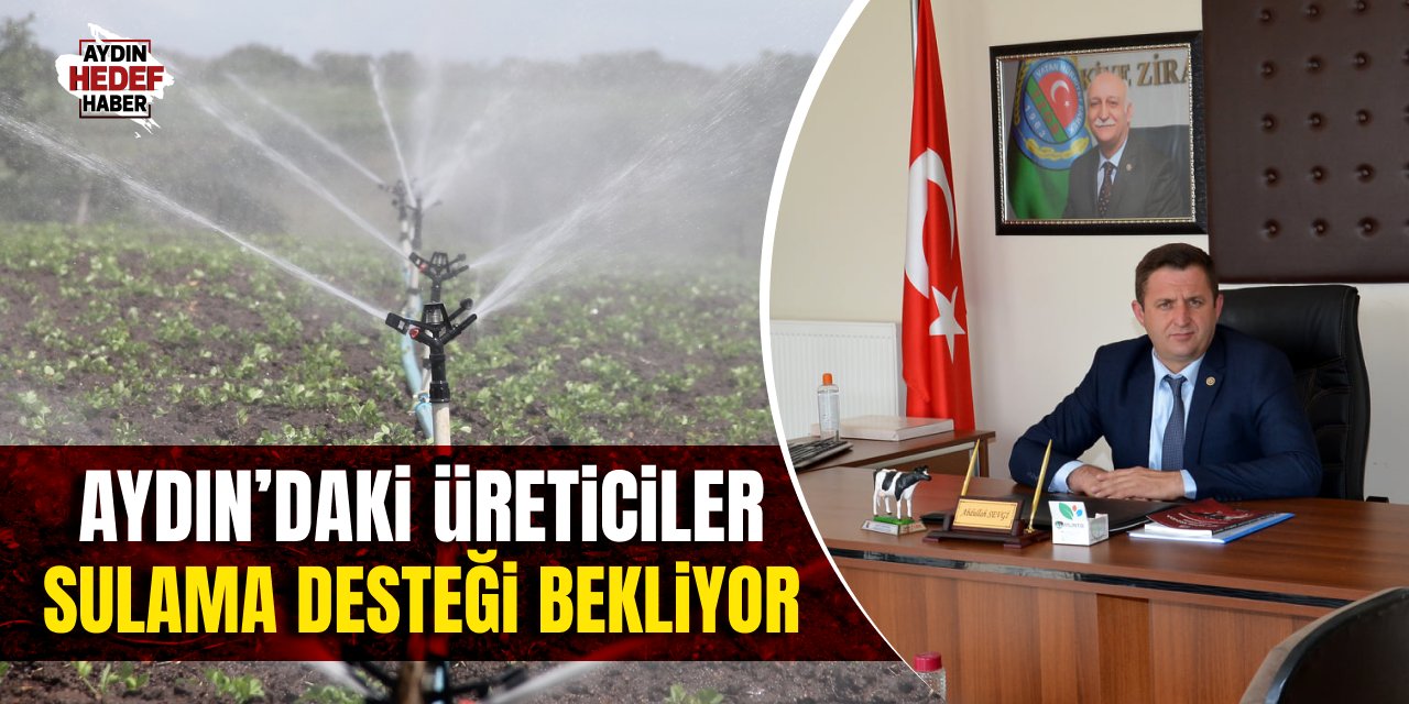 Aydın'da üreticiler sulama desteği bekliyor