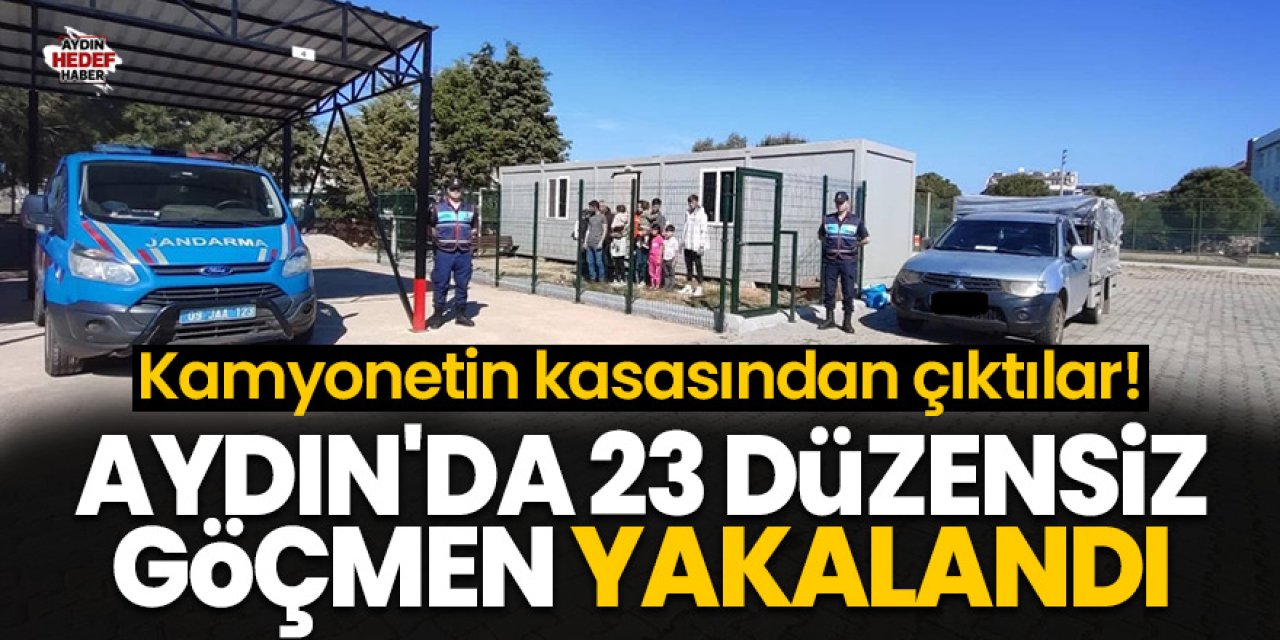 Aydın'da 23 düzensiz göçmen yakalandı