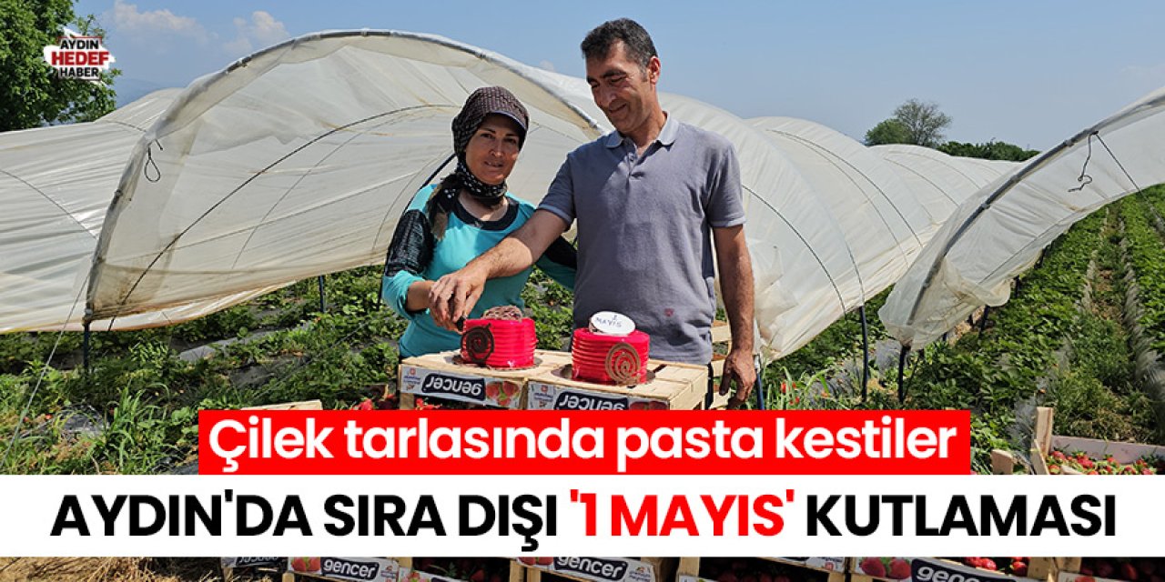 Aydın'da sıra dışı '1 Mayıs' kutlaması
