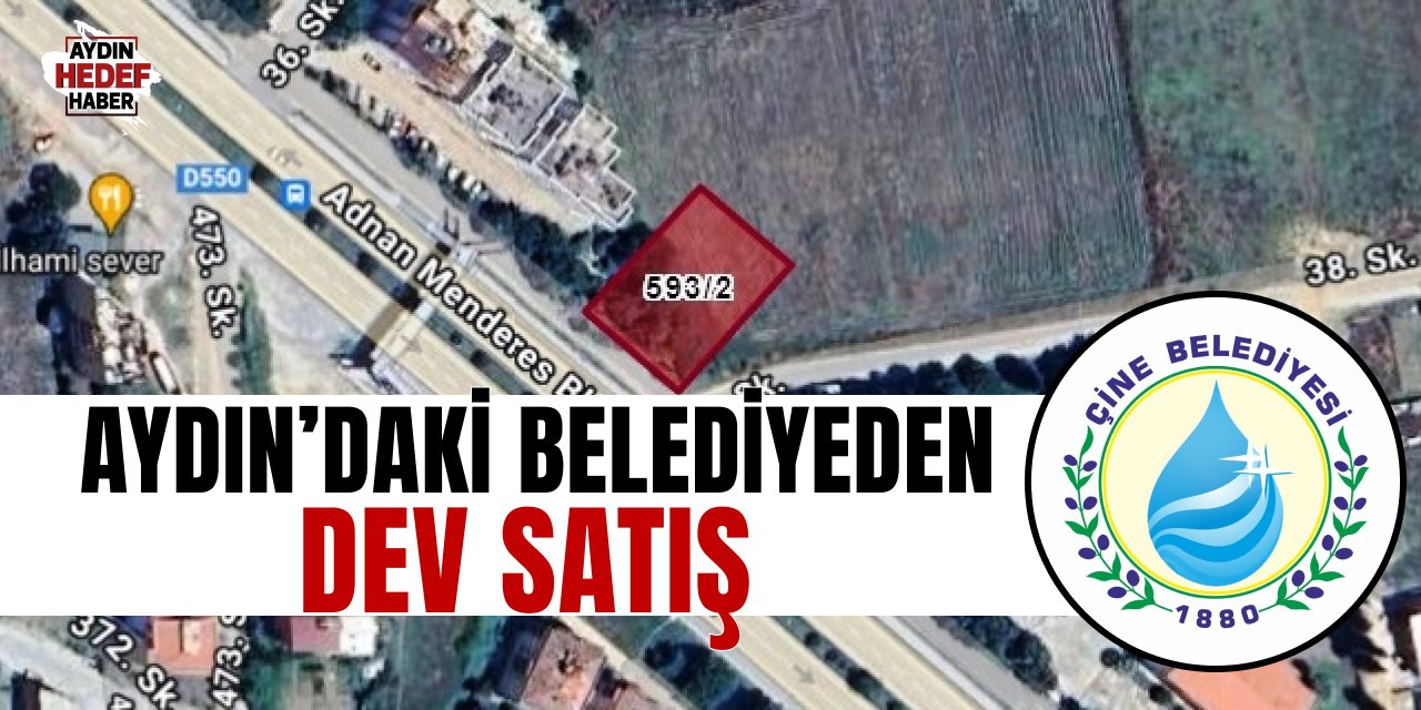 Aydın’daki belediyeden 44 milyon liralık arsa satışı